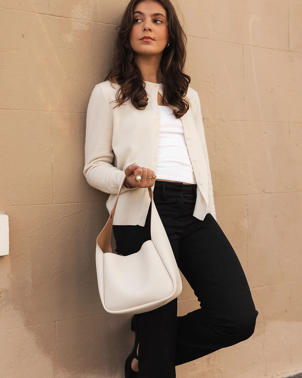 Thumbnail: Kendall Shoulder Bag - Vanilla