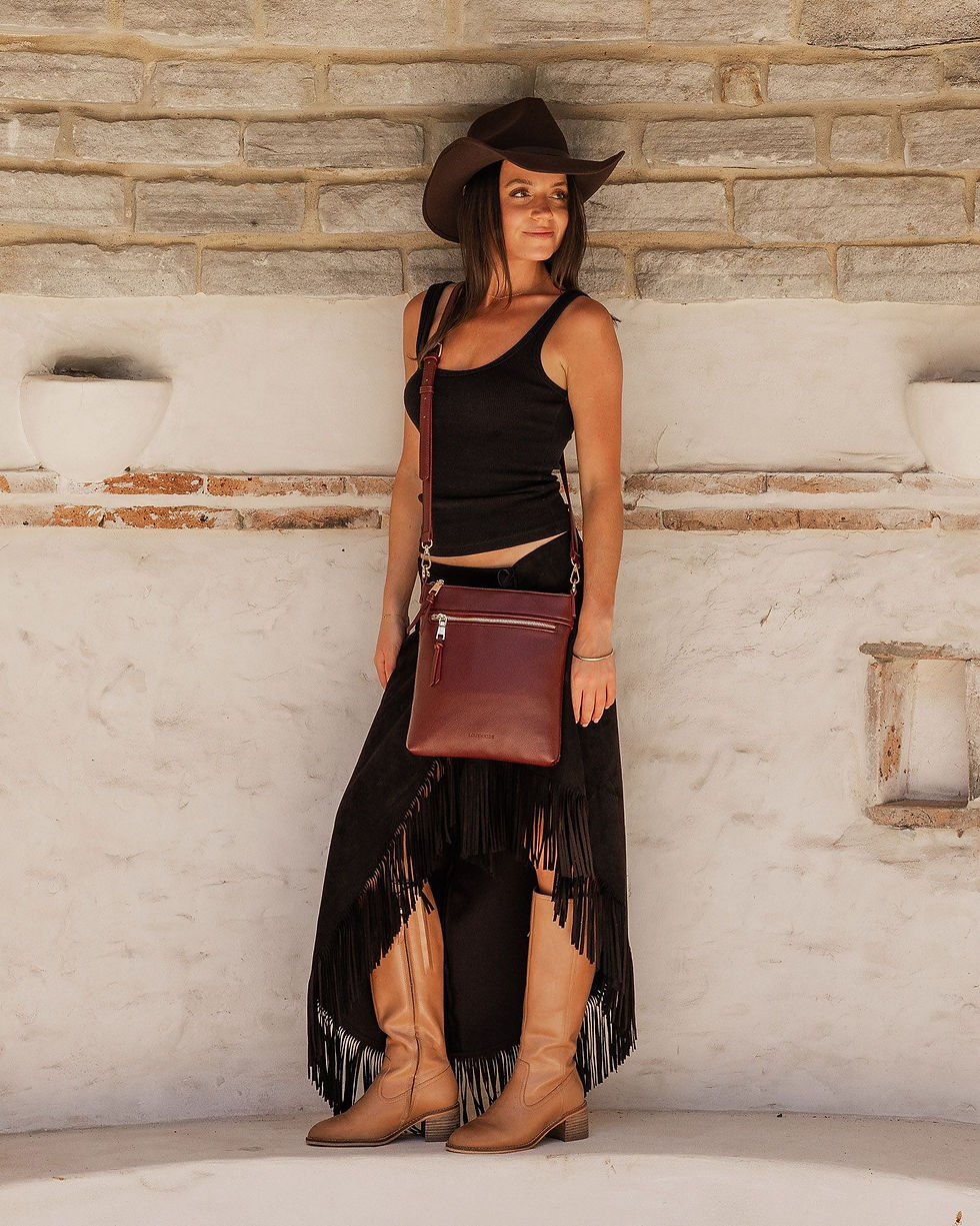 Thumbnail: Cressida Crossbody Bag - Burgundy