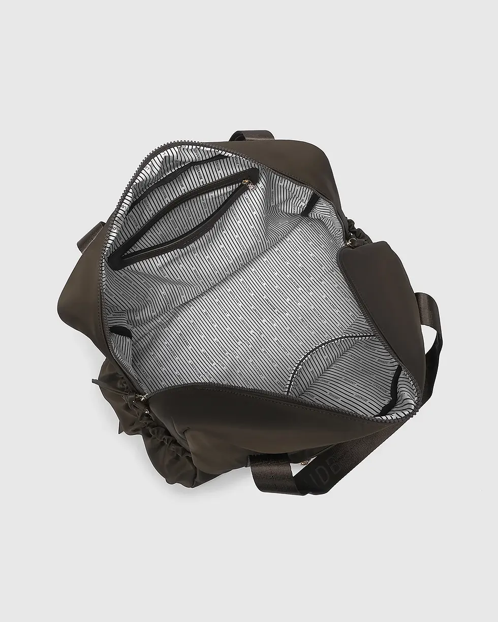 Thumbnail: Jenn Nylon Travel Bag - Chocolate