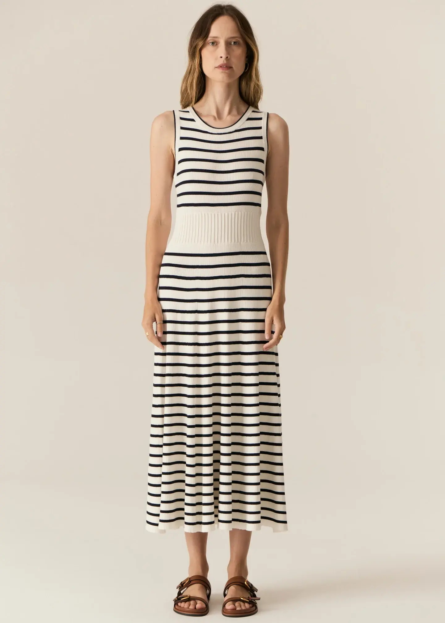 Luca Dress - White/Ink