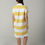 Thumbnail: Stripe Rugby Dress - White/Daffodil