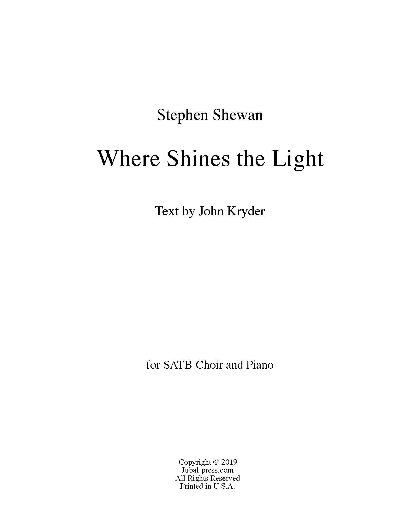 Where Shines the Light