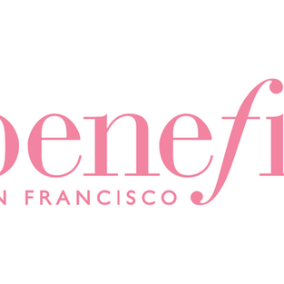 Benefit Cosmetics logo in pink