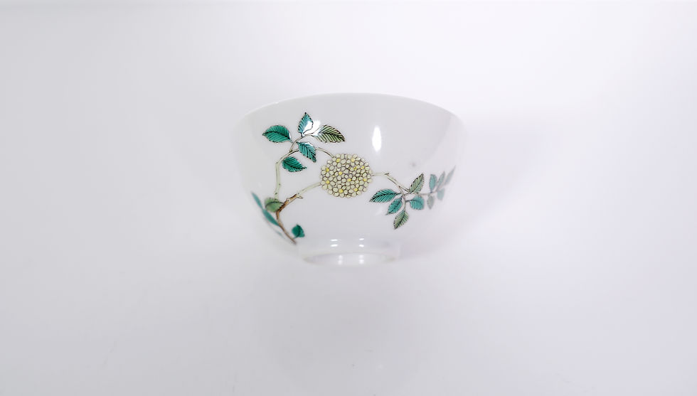 Thumbnail: A Pair of Famille Rose 'Floral and Inscriptions' Cups with a Paint Lacquered Box