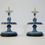 Thumbnail: A Pair of Blue and White Candlestick QianLong Mark