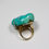 Thumbnail: Antique Jewellery - A 18ct yellow gold Turquoise ring