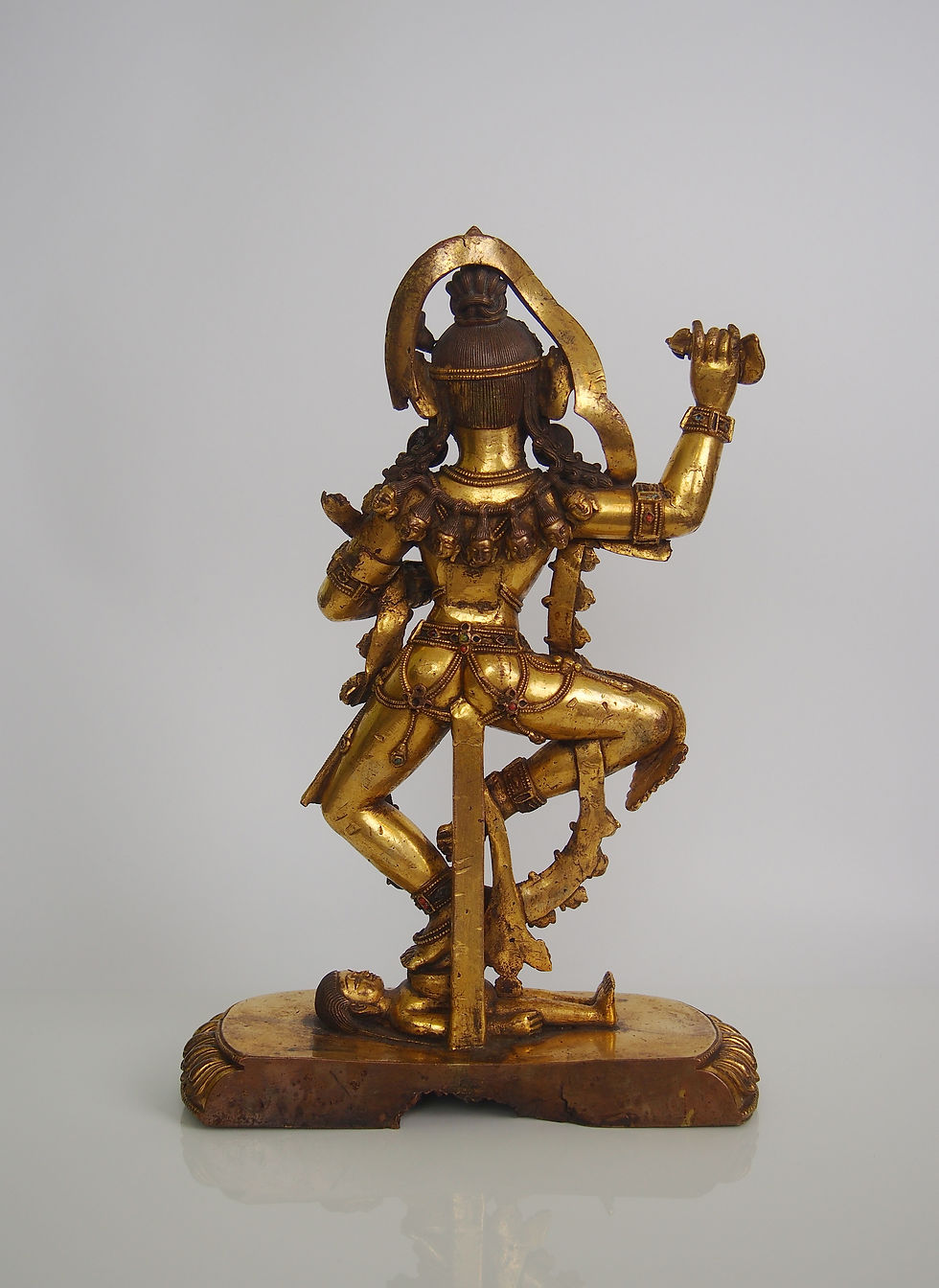 Thumbnail: A Tibetan Gilt-Bronze Figure of Vajra