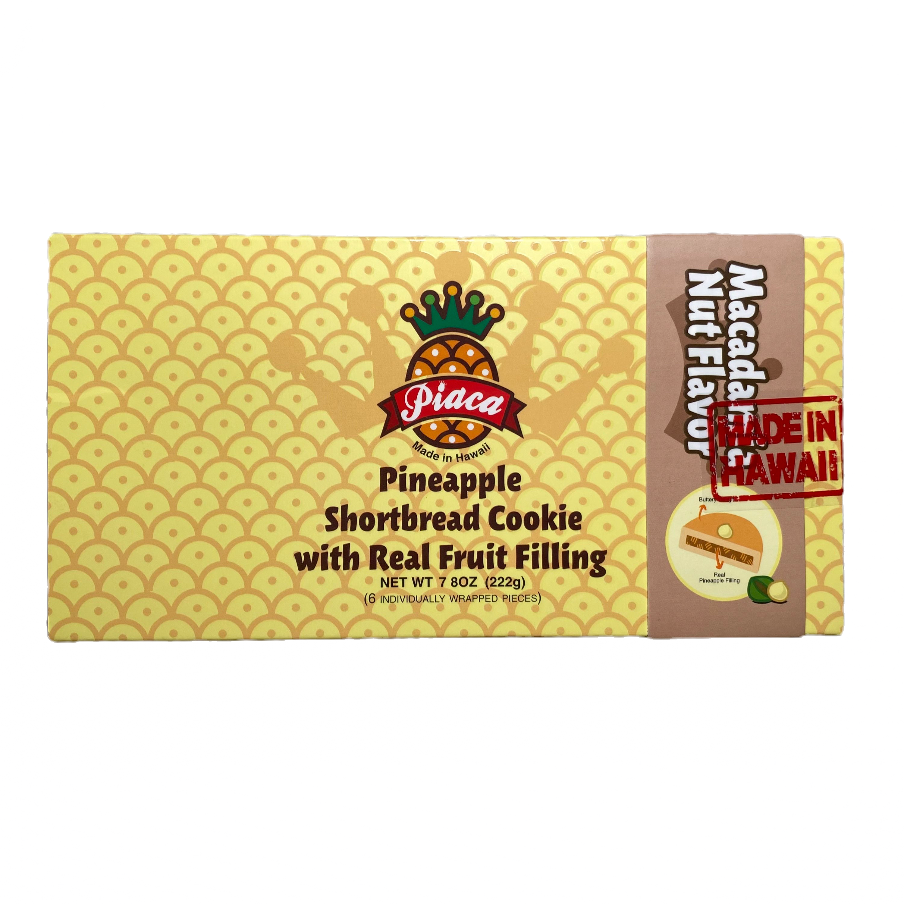 Piaca Pineapple Macadamia Nut Shortbread Cookie