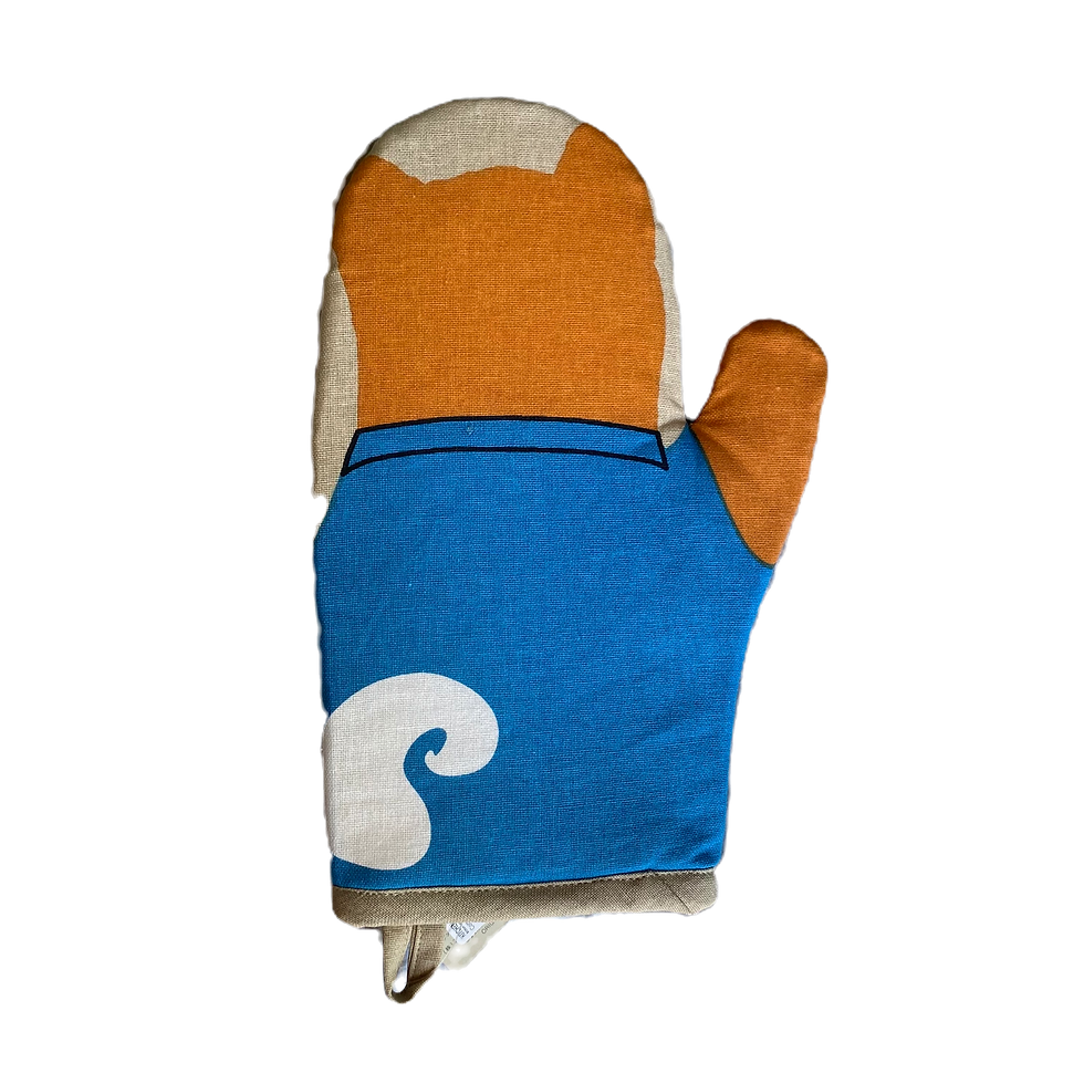 Shiba Inu Samurai Oven Mitts from Japan