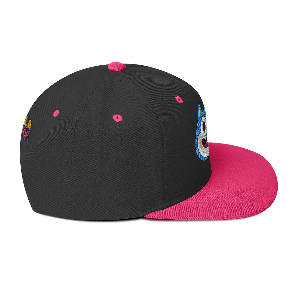 Thumbnail: Stu Face Embroidered Snapback Hat