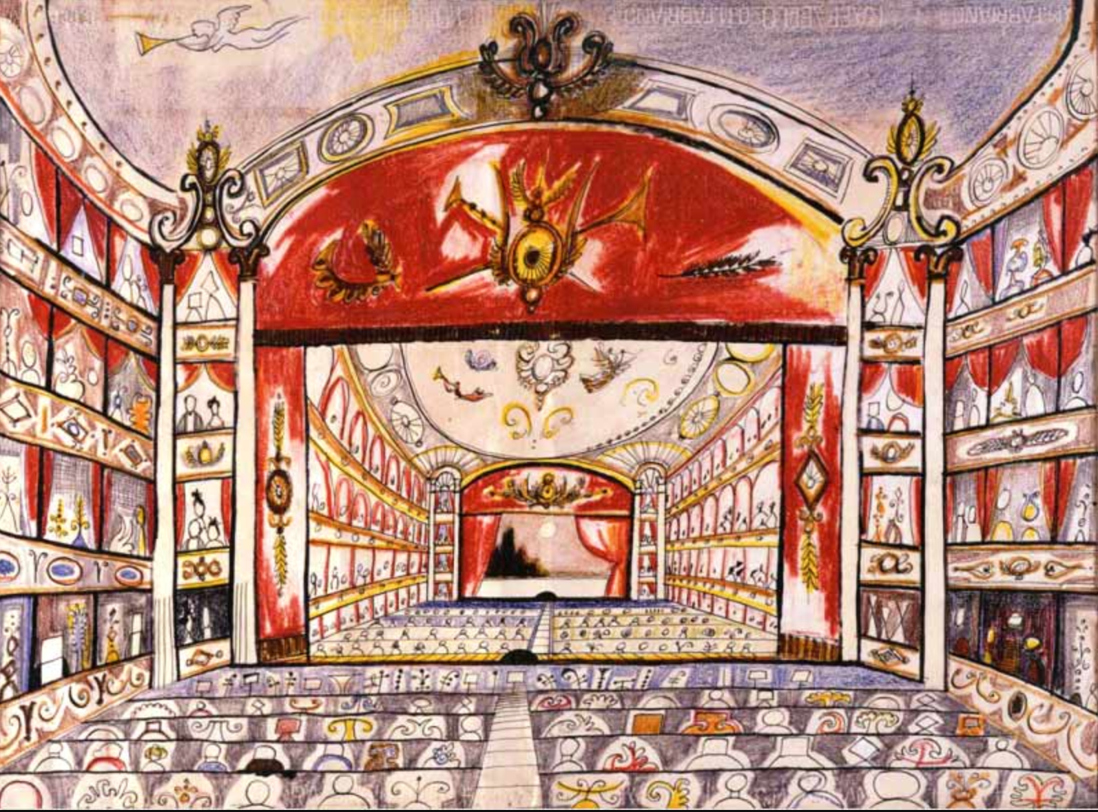 Saul Steinberg backdrop