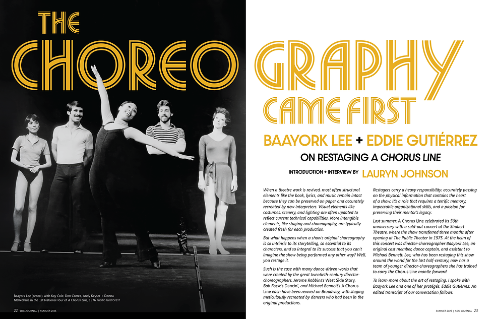 A Chorus Line No. 52 - Baayork Lee and Eddie Guttierez on the Art of Re-Staging