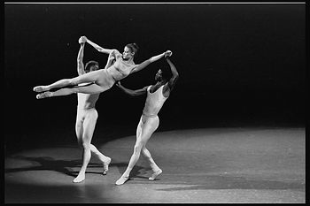 Merrill Ashley, Sean Lavery and Mel Tomlinson. Photo by Martha Swope, 1982.