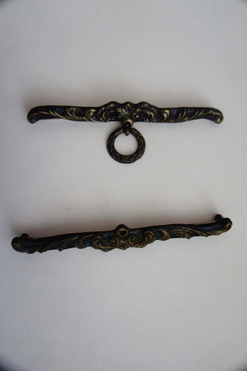 アンティークのベルプル金具