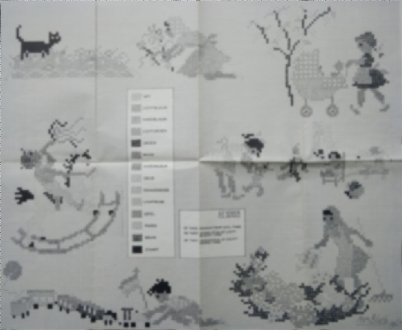 Mies Blochのデザインチャート(子どもたち)