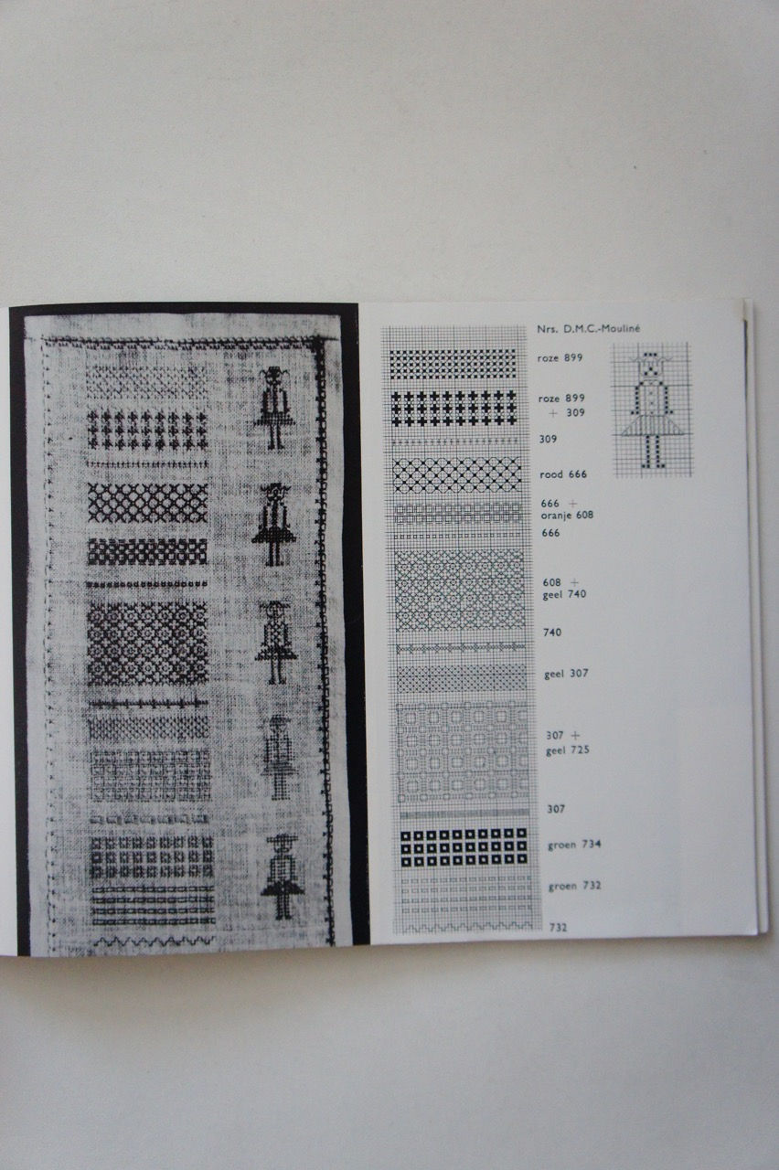 サムネイル： オランダの伝統的なクロスステッチ本