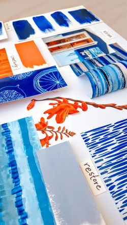 Indigo mood board