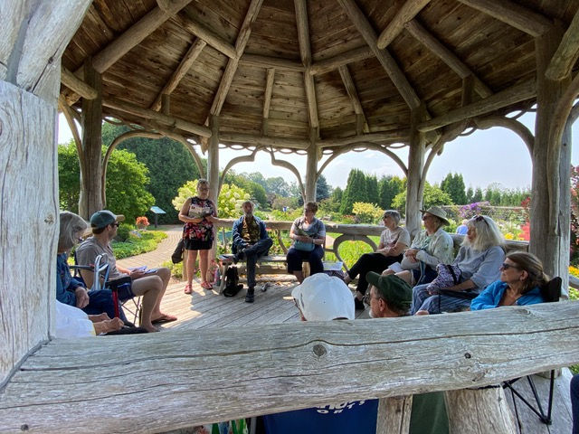 The Art Speaks program by Write On, Door County, shares writing and poetry inspired by a visit to the DCMGA garden.