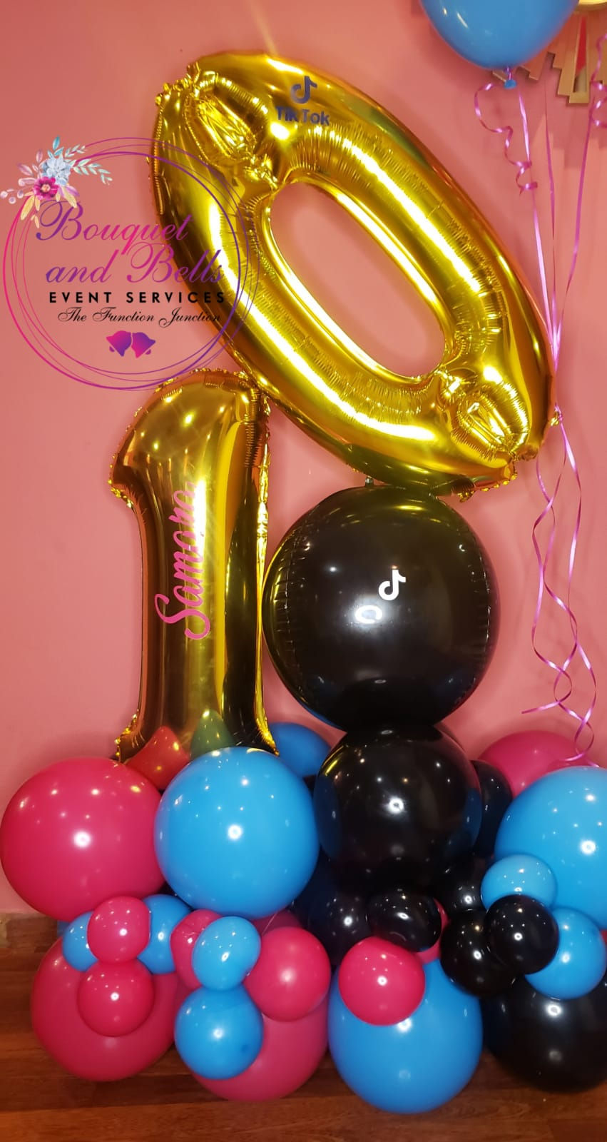 Thumbnail: Deluxe Double Digits Balloon Bouquets 