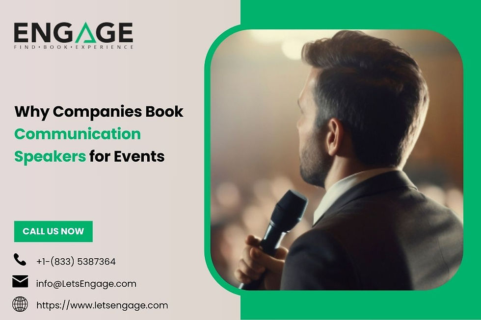 Why Companies Book Communication Speakers for Events