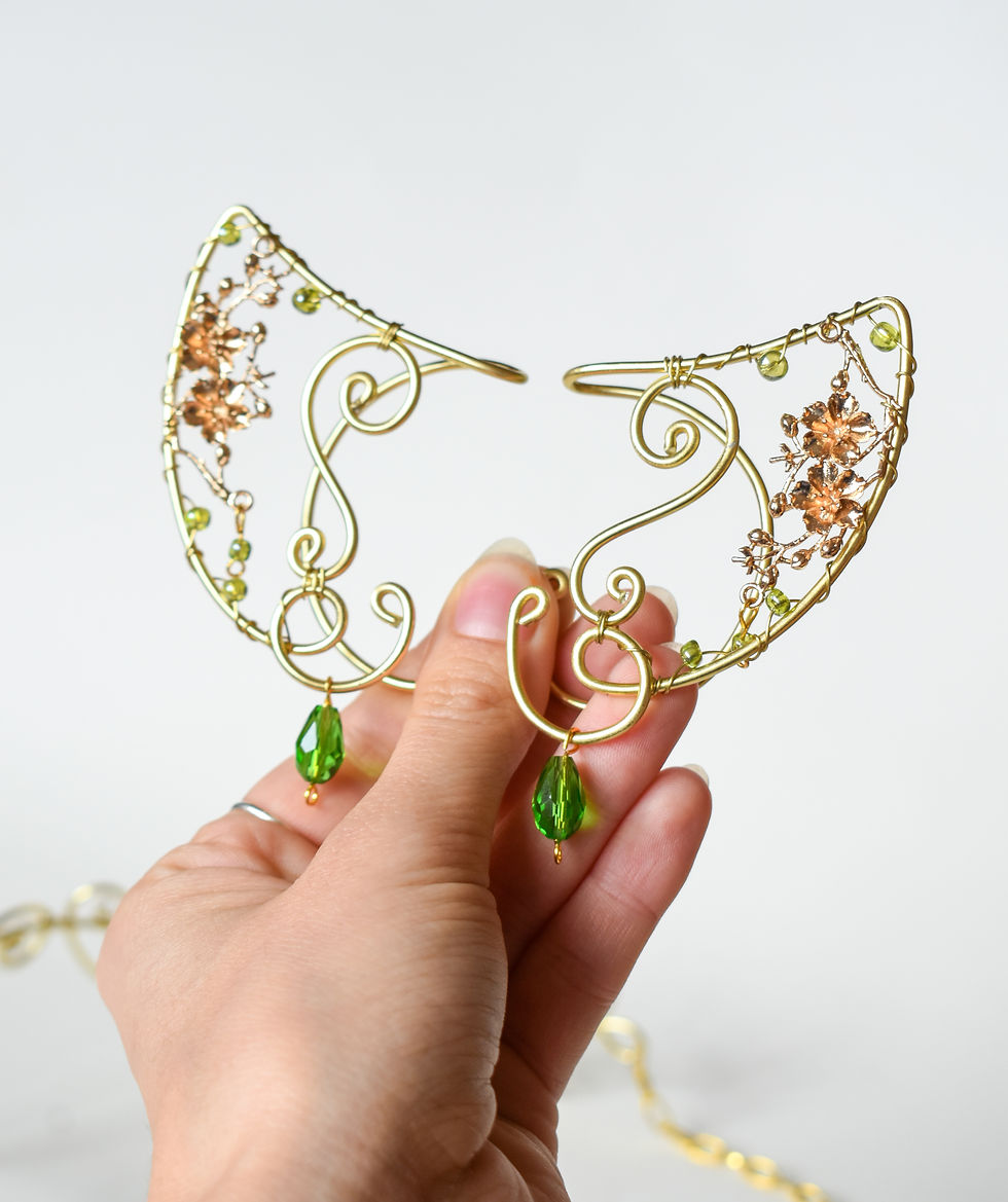 Елфски уши "gold cherry blossom"