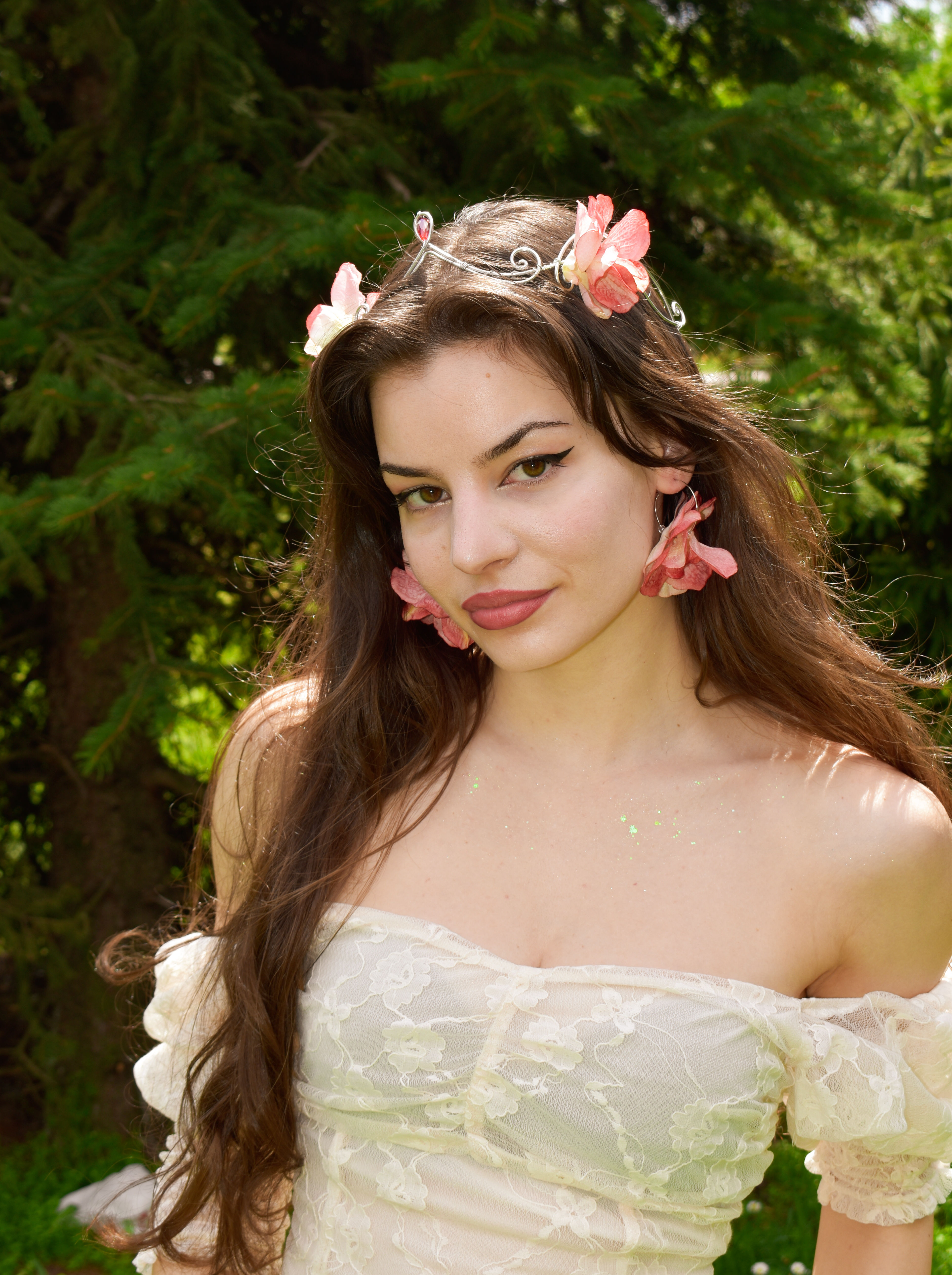 Тиара "orange hydrangea"