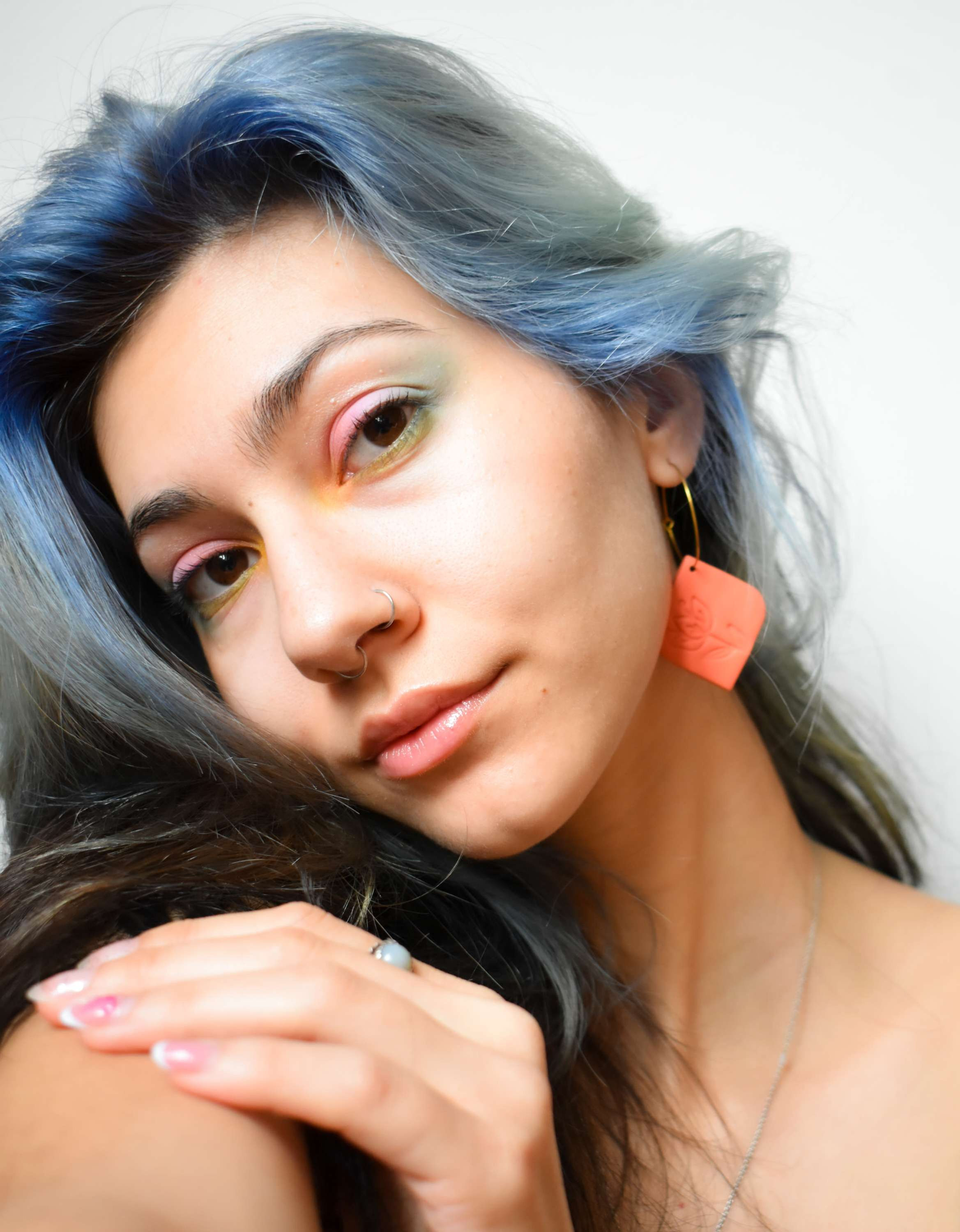 Обеци "лале" оранжеви