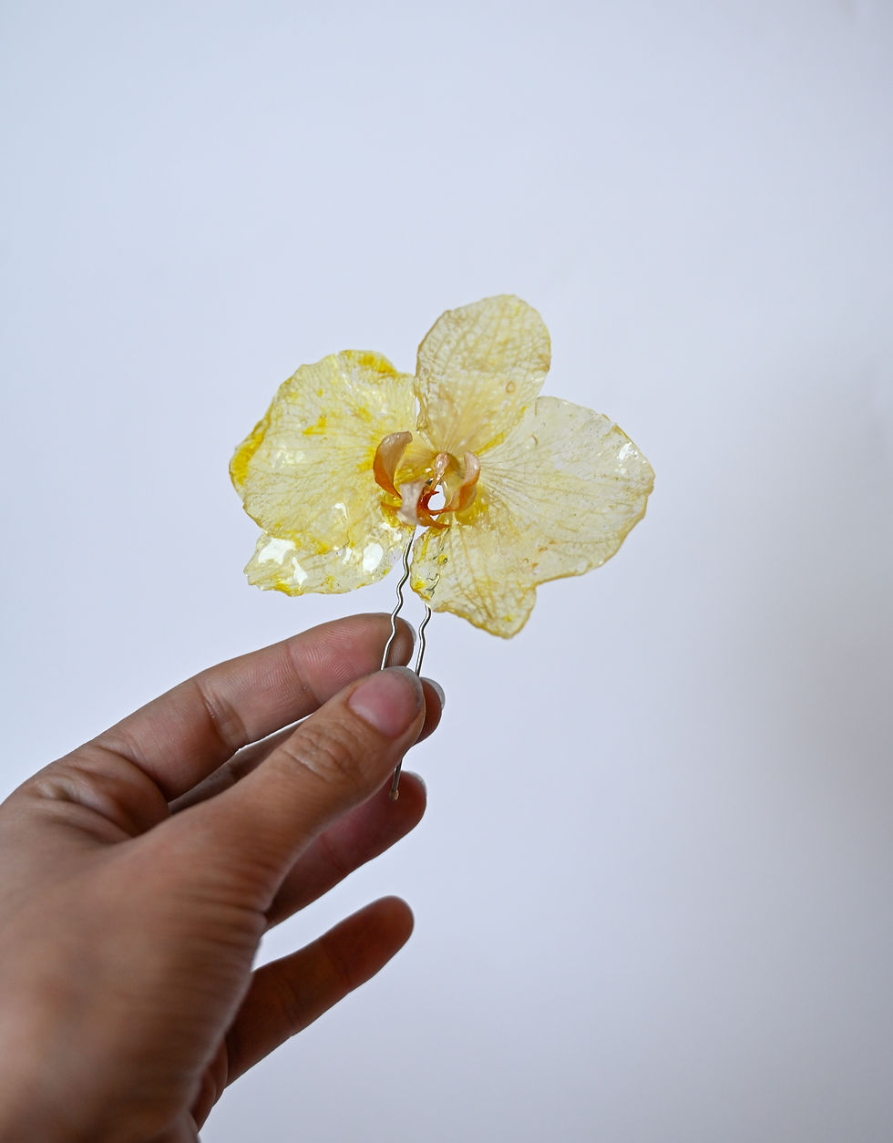 Миниатюра: Фуркета за коса с орхидея 