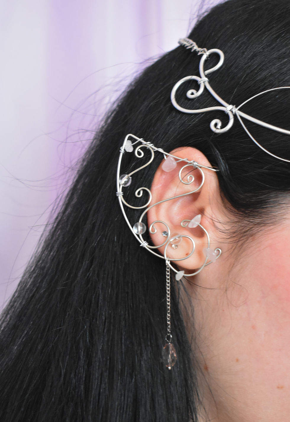 Миниатюра: Елфски уши rose quartz 