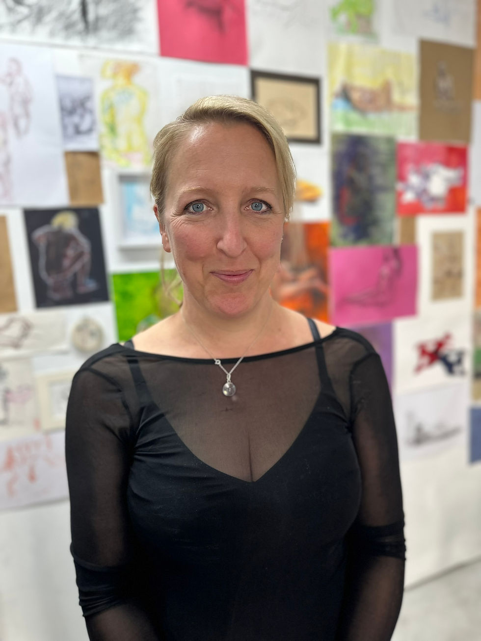 Nicole Mollett hosts the In The Flesh art exhibition at her Sheerness Economical Society Gallery in Queenborough. Picture: John Nurden
