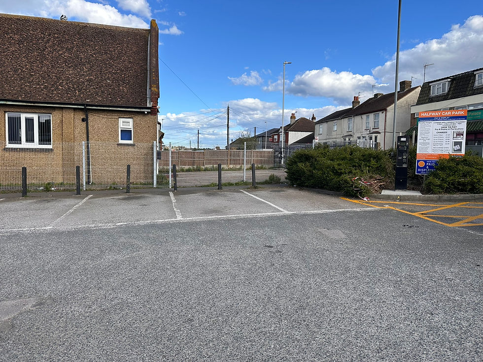 Empty spaces at Halfway car park after Swale Borough Council introduced charges