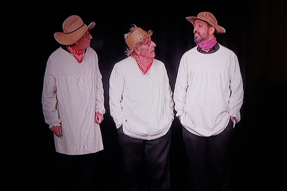 The three yokels featuring Derek Friday, Kevin Hayre and David Stevens at the Sheppey Little Theatre. Picture: SEA