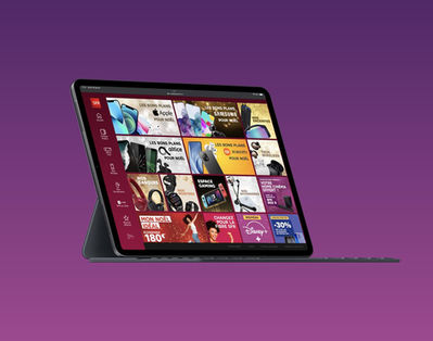 SFR ecatalogue sur tablette