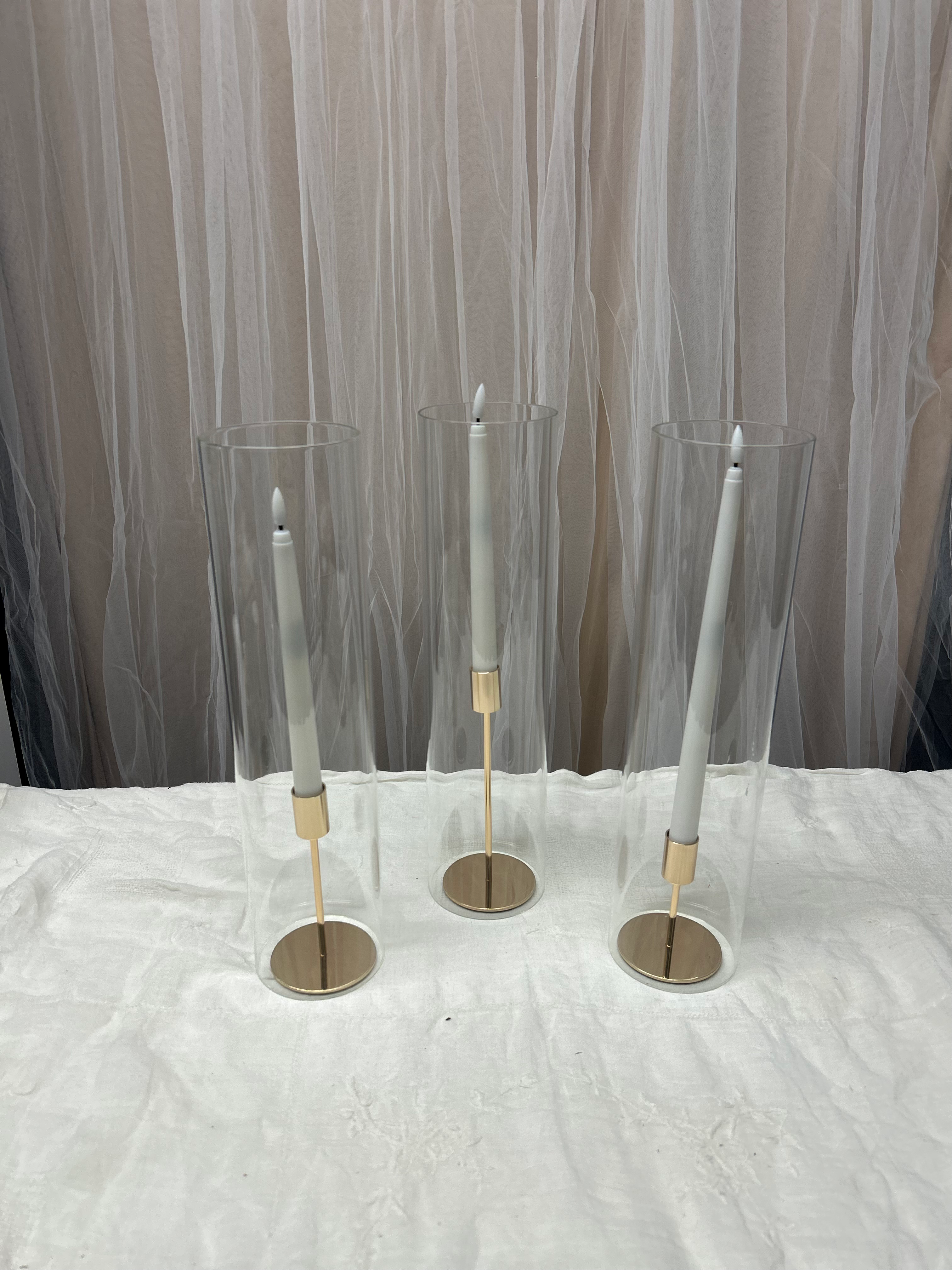 Elegant Gold Candle Holders