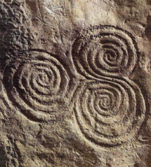 Triskell spirals