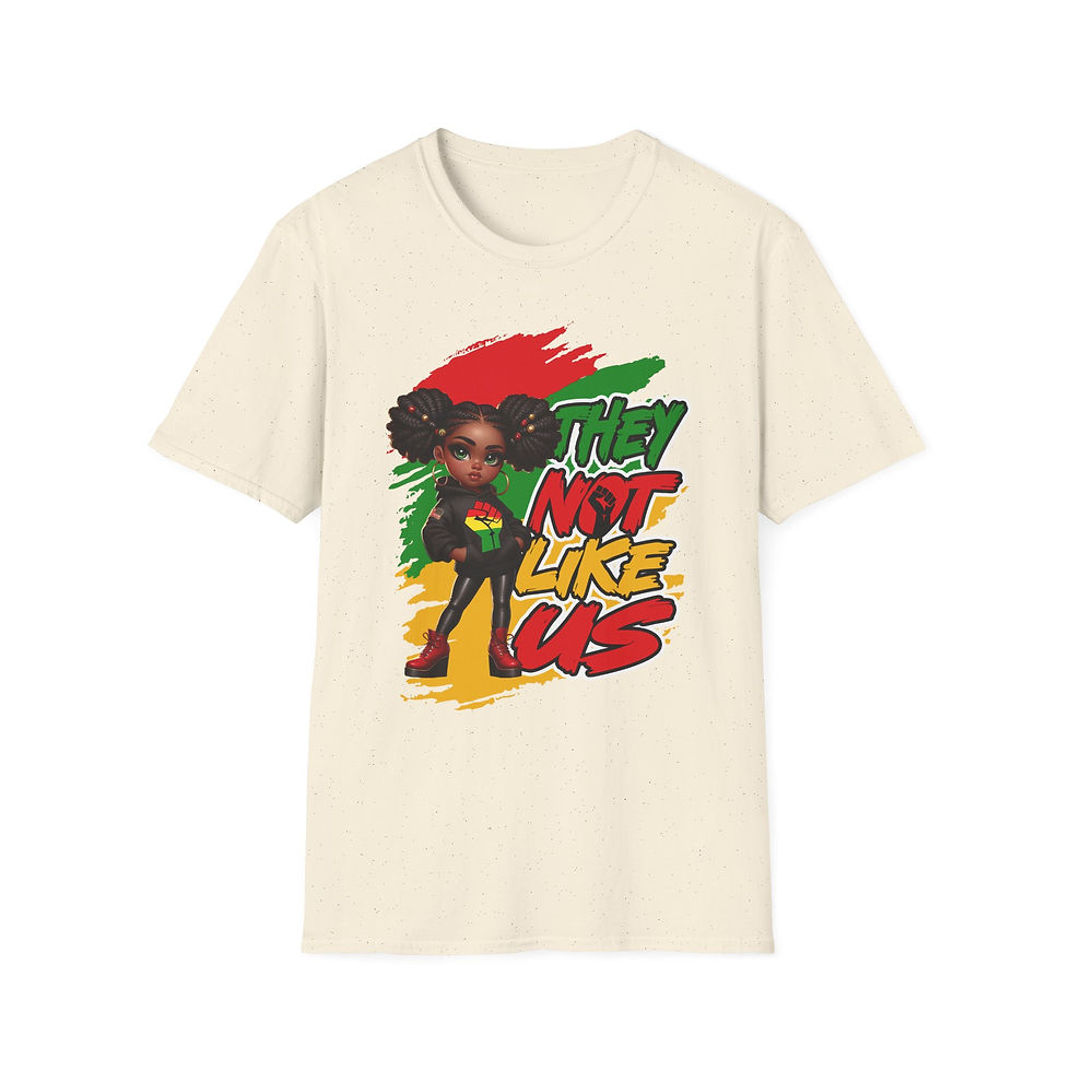 Thumbnail: Vibrant Juneteenth Unisex T-Shirt - "They Not Like Us"