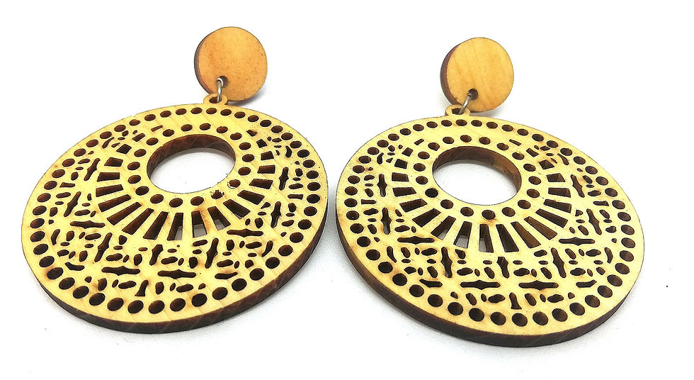 Thumbnail: CARVEGLOW® Circle Burst Earrings