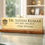 Thumbnail: CARVEGLOW® Engraved Desktop Nameplate Matte Gold Acrylic with Wooden Stand