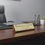 Thumbnail: CARVEGLOW® Professional Gold-Tone Finish Wooden Desk Nameplate with Logo/Emblem