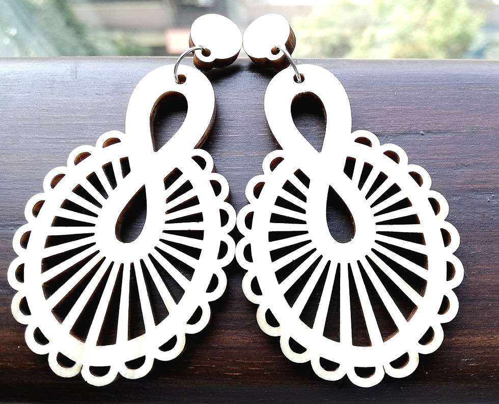 Thumbnail: CARVEGLOW® Doily Infinity Earrings