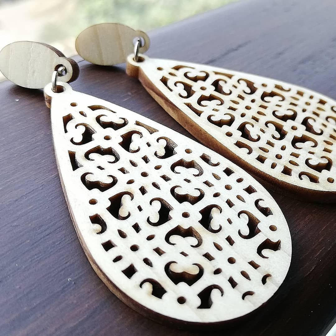 CARVEGLOW® Teardrop Floral Earrings