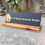 Thumbnail: CARVEGLOW® 3D Black & Gold Text Table Nameplate for Office with Wooden stand
