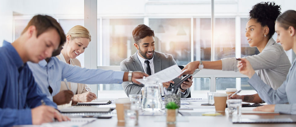 report-coworking-business-people-meeting-planning-strategy-brainstorming-together-happy-gr