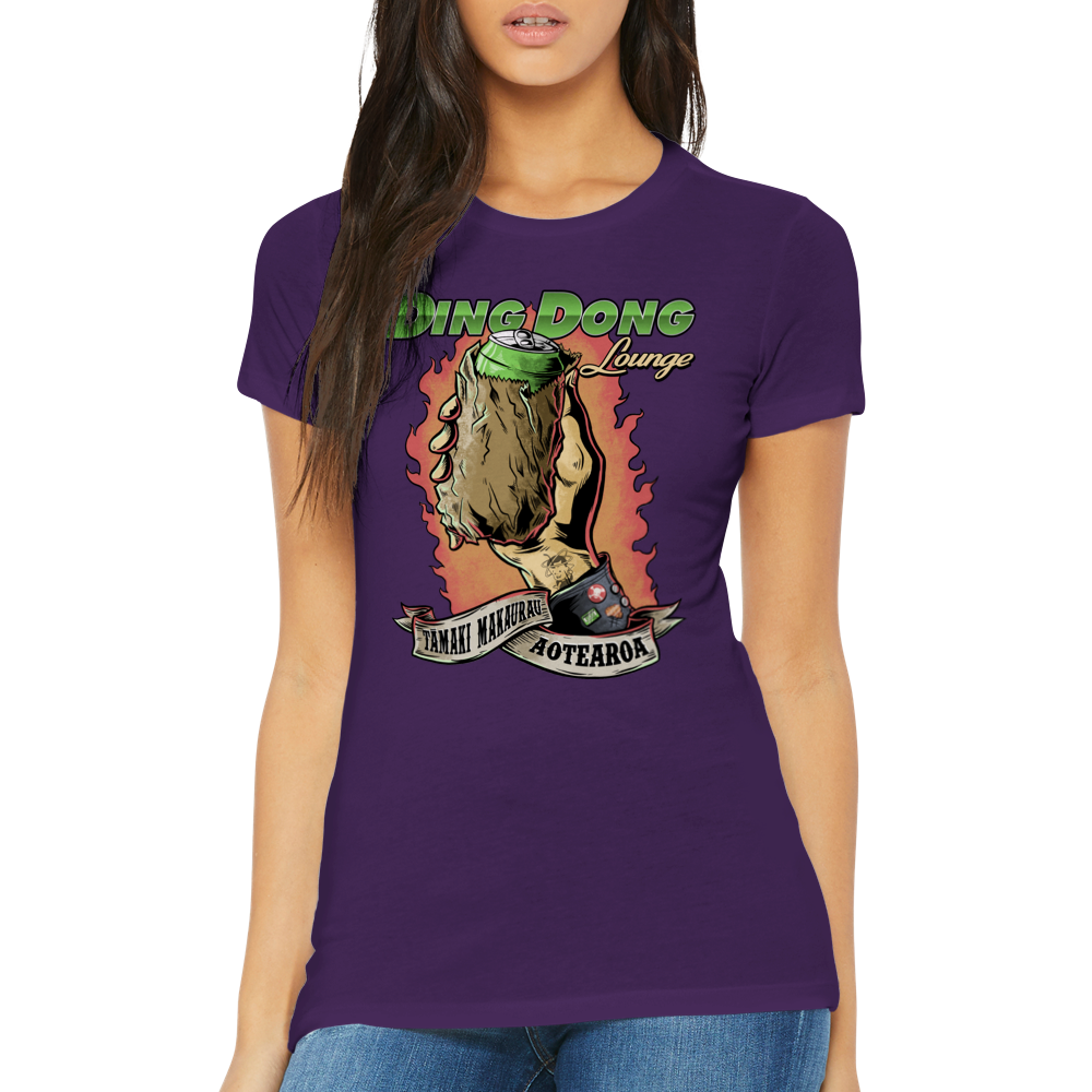 Bum Beer Tāmaki Makaurau Premium Womens Crewneck T-shirt