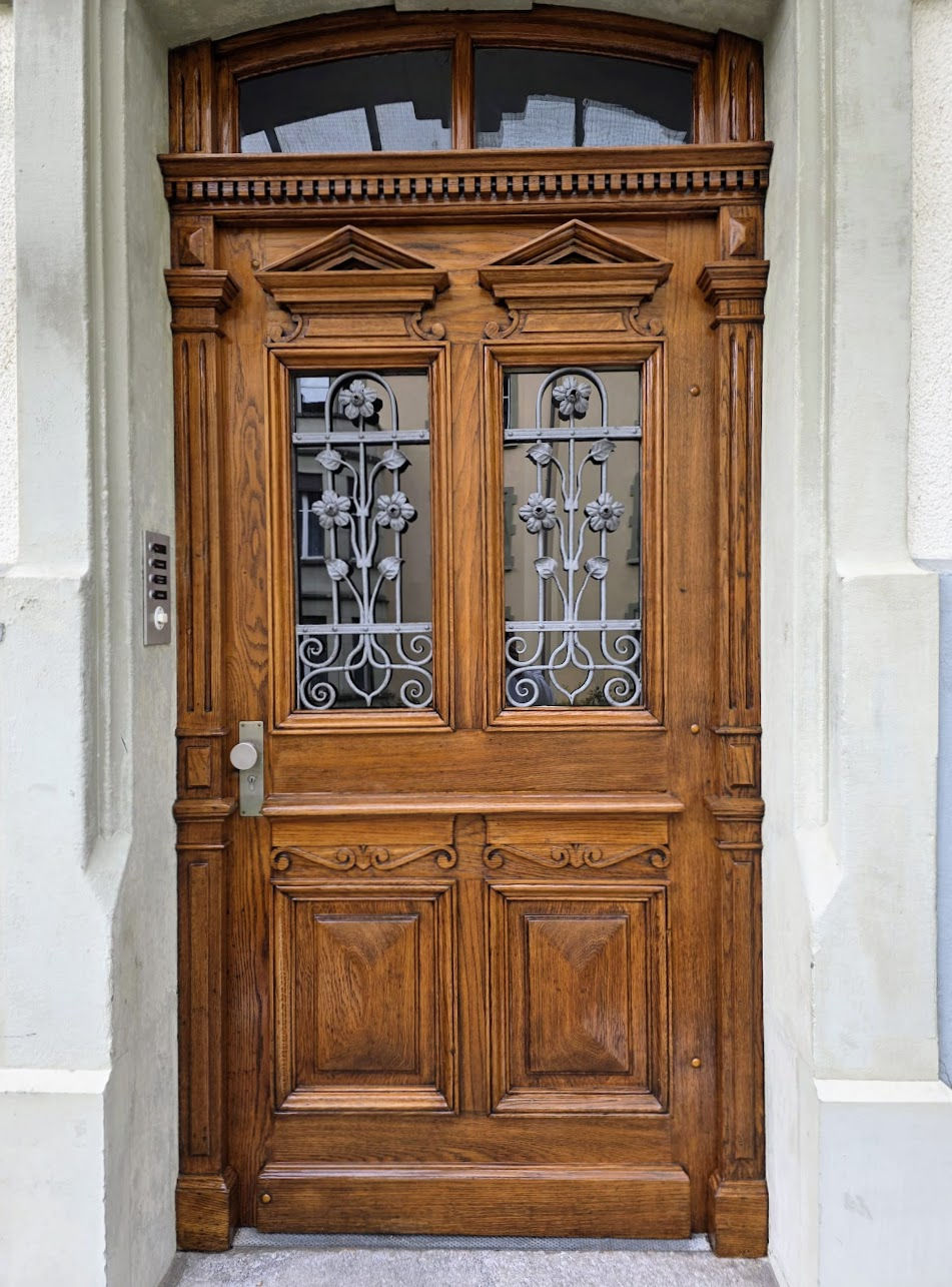 Naturbehandlung Haustüre Jugendstil