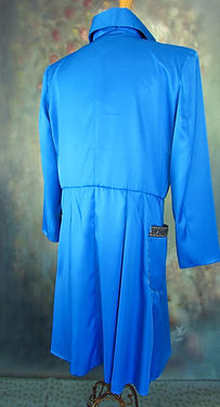 Electric Blue Twill Historical Coat