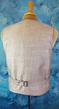 Pink Tweed Silk Steampunk Vest
