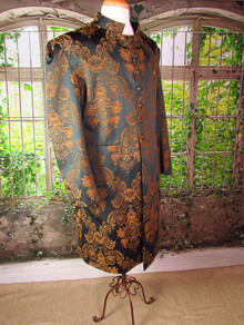 Dark Green & Gold Brocade Wedding Coat