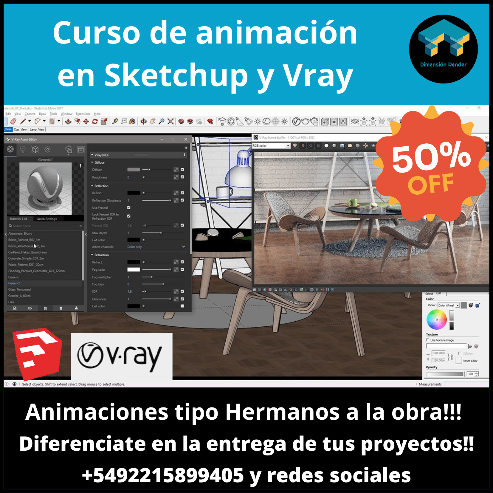 Curso de animación en Sketchup y Vray