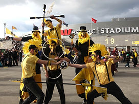 Sports supporters at Wellington Phoenix game